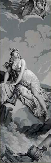 Psyché histoire abandonnée+Mader papier peint+Arts déco+1815+Inconnu